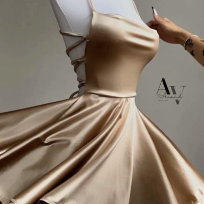 پیراهن ساتن عروسکی