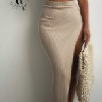 پیراهن حلقه‌ای چاک‌دار بلند کبریتی