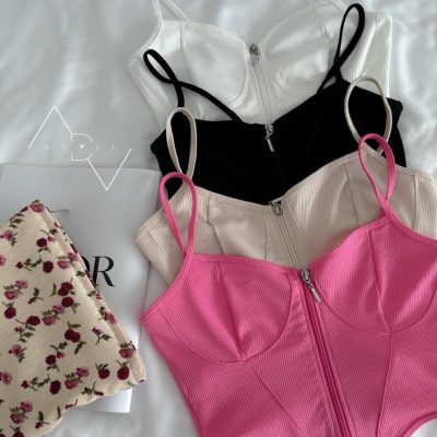 کراپ تاپ زیپ دار کبریتی