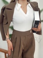 کراپ تاپ یقه شکار پشت ضربدری