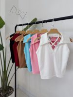 کراپ تاپ یقه شکار پشت ضربدری