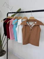 کراپ تاپ یقه شکار پشت ضربدری - Image 5