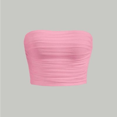 کراپ‌ دکلته دولایه پهلو چین دار لاکرا