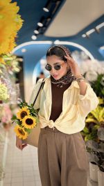 شومیز زرد کره‌ای بیسو ترک - Image 4