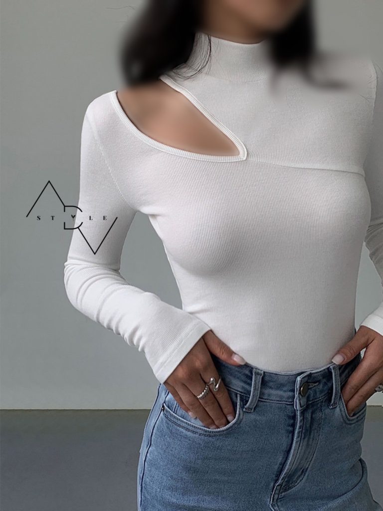 بلوز اشکی یقه ۵ سانت کبریتی