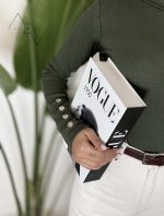 بادی یقه اسکی دکمه‌دار کبریتی طرح زارا