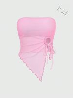 کراپ دکلته حریر با آستر کبریتی