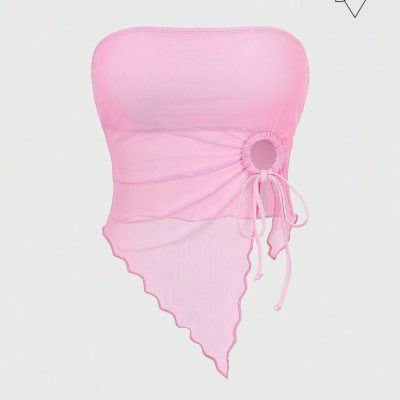 کراپ دکلته حریر با آستر کبریتی