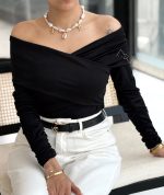بادی آف‌شولدر آستین چین‌دار لاکرا - Image 6