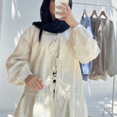 شومیز پاپیونی لینن