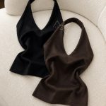 تاپ یقه هالتری کبریتی