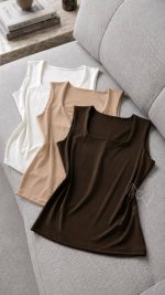 تاپ یقه خشتی بلند لاکرا